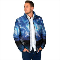 NZ Maori Matariki Scenery Padded Jacket Galaxy Sky