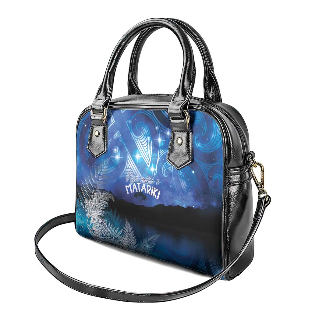 NZ Maori Matariki Scenery Shoulder Handbag Galaxy Sky