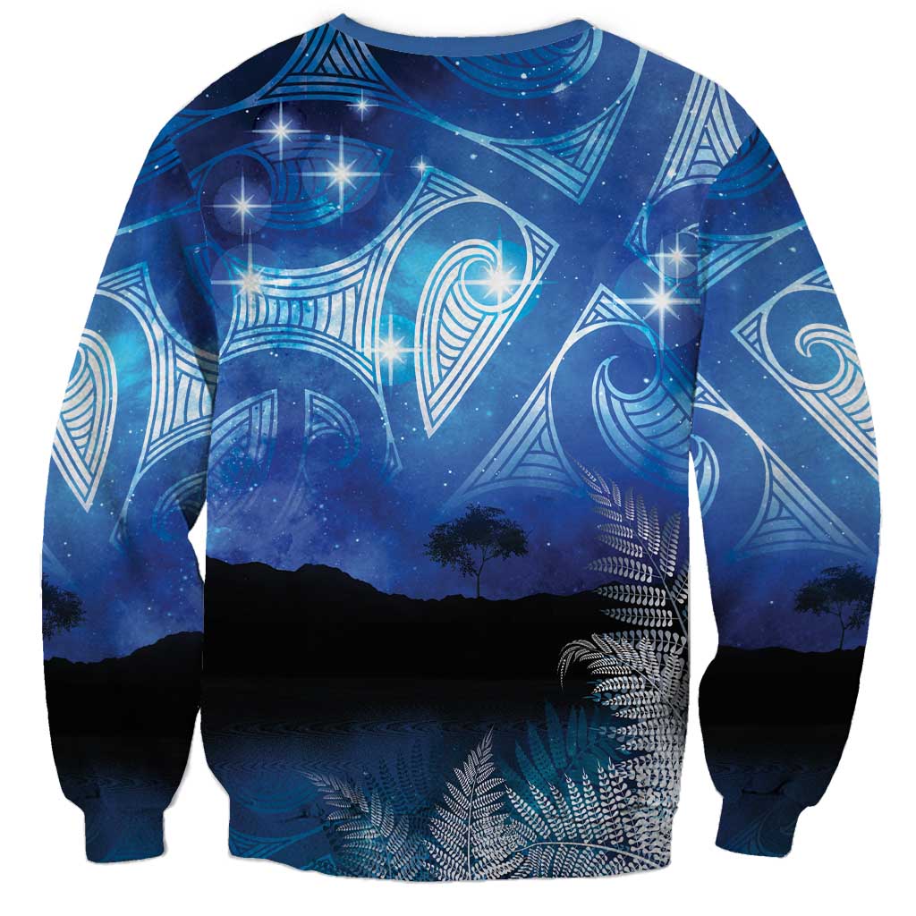 NZ Maori Matariki Scenery Sweatshirt Galaxy Sky