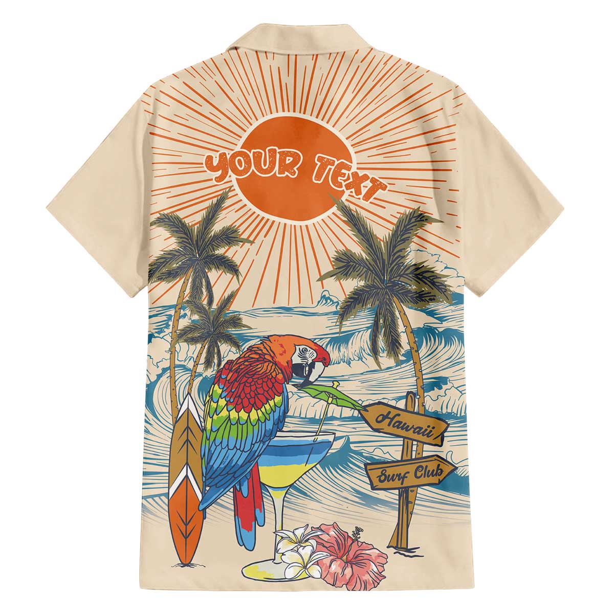 Personalized Christmas In July - Hawaii Retro Family Matching Off The Shoulder Long Sleeve Dress and Hawaiian Shirt Lost In Parrot-dise LT7 - Polynesian Pride