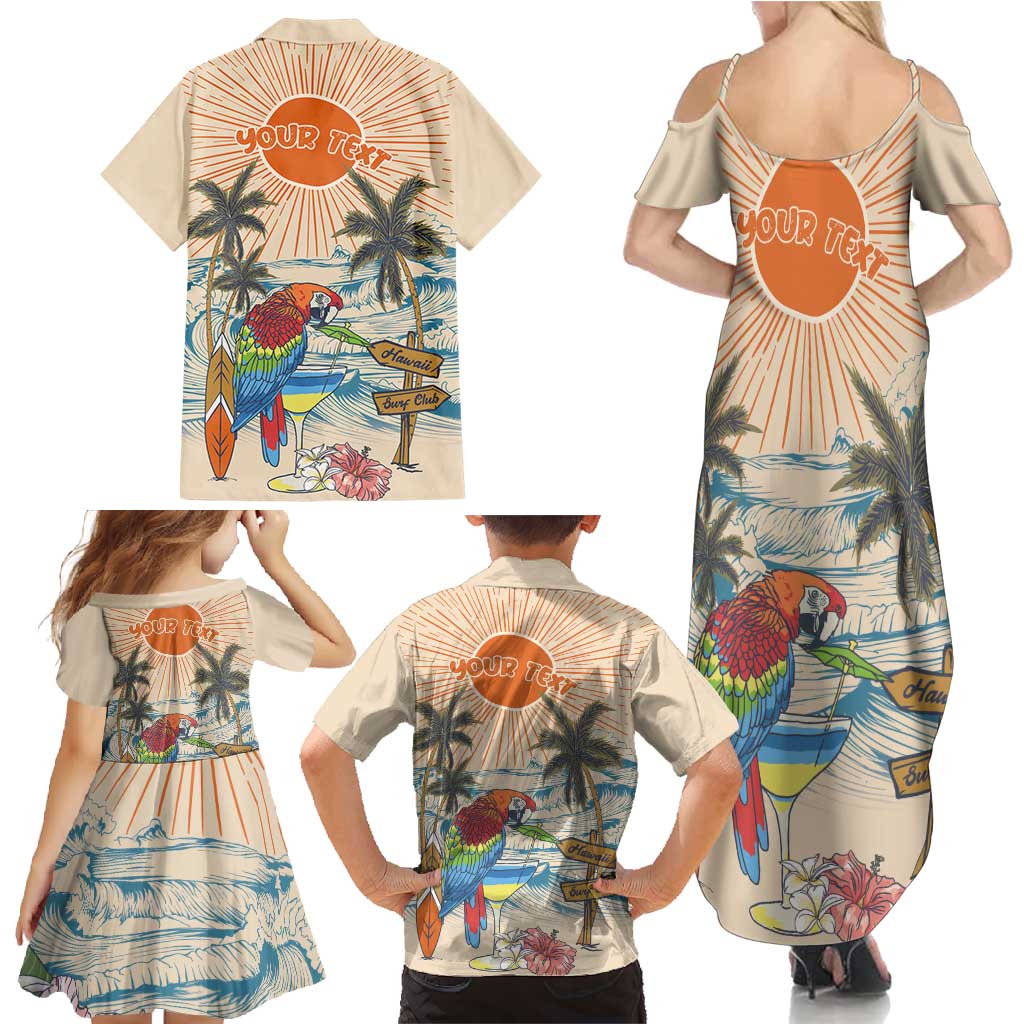 Personalized Christmas In July - Hawaii Retro Family Matching Summer Maxi Dress and Hawaiian Shirt Lost In Parrot-dise LT7 - Polynesian Pride