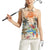 Personalized Christmas In July - Hawaii Retro Women Sleeveless Polo Shirt Lost In Parrot-dise