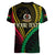 Personalised Vanuatu Women V Neck T Shirt 43rd Hapi Indipendens Long LT7 - Polynesian Pride