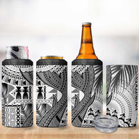 Fiji Rugby Personalised Bula Masi 4 in 1 Can Cooler Tumbler Fish Tail Kaivity Cibi - White