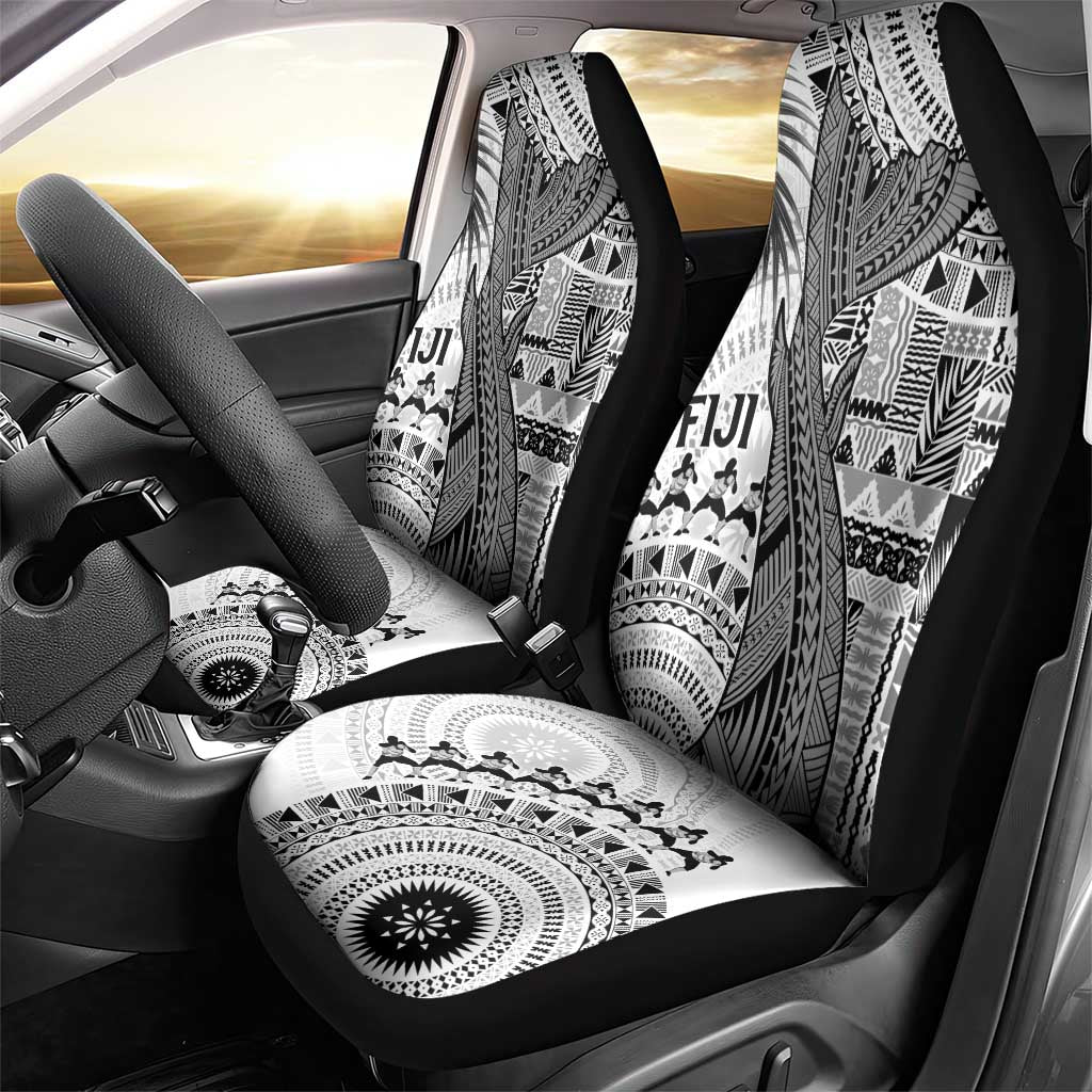 Fiji Rugby Bula Masi Car Seat Cover Fish Tail Kaivity Cibi - White