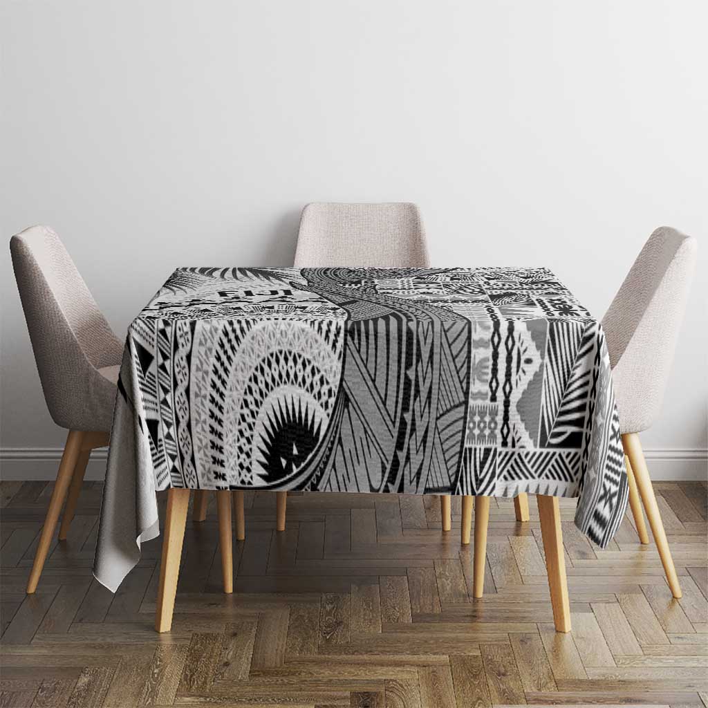 Fiji Rugby Bula Masi Tablecloth Fish Tail Kaivity Cibi - White