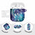 Aloha Hawaii Turtle AirPods Case Teal Purple Ribbon - Polynesian Pride