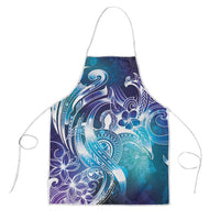 Aloha Hawaii Turtle Apron Teal Purple Ribbon LT7 Purple Teal - Polynesian Pride