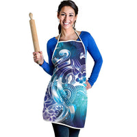 Aloha Hawaii Turtle Apron Teal Purple Ribbon LT7 - Polynesian Pride