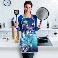 Aloha Hawaii Turtle Apron Teal Purple Ribbon LT7 - Polynesian Pride