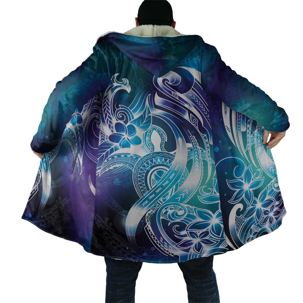 Aloha Hawaii Turtle Cloak Teal Purple Ribbon - Polynesian Pride