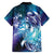 Aloha Hawaii Turtle Hawaiian Shirt Teal Purple Ribbon - Polynesian Pride