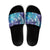 Aloha Hawaii Turtle Slide Sandals Teal Purple Ribbon - Polynesian Pride