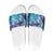 Aloha Hawaii Turtle Slide Sandals Teal Purple Ribbon - Polynesian Pride