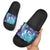 Aloha Hawaii Turtle Slide Sandals Teal Purple Ribbon - Polynesian Pride