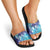 Aloha Hawaii Turtle Slide Sandals Teal Purple Ribbon - Polynesian Pride