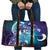 Aloha Hawaii Turtle Travel Bag Teal Purple Ribbon - Polynesian Pride