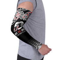 Kia Kaha Te Reo Maori Arm Sleeves 50 Years Mo Ake Tonu Te Reo LT7 - Polynesian Pride