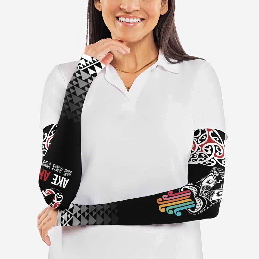 Kia Kaha Te Reo Maori Arm Sleeves 50 Years Mo Ake Tonu Te Reo LT7 - Polynesian Pride