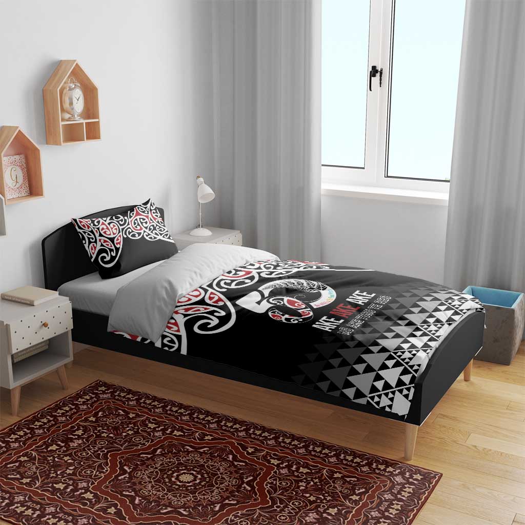 Kia Kaha Te Reo Maori Bedding Set 50 Years Mo Ake Tonu Te Reo - Polynesian Pride