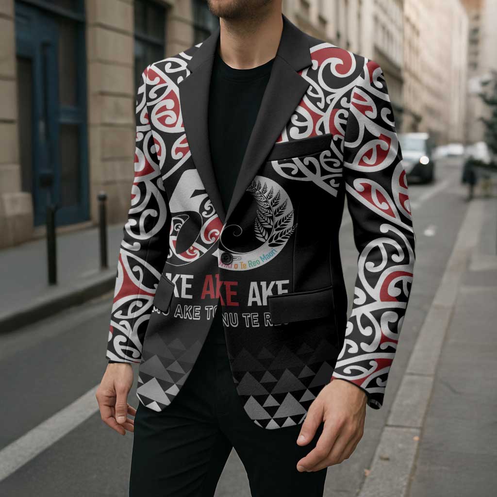 Kia Kaha Te Reo Maori Blazer 50 Years Mo Ake Tonu Te Reo LT7 - Polynesian Pride