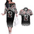 Kia Kaha Te Reo Maori Couples Matching Off The Shoulder Long Sleeve Dress and Hawaiian Shirt 50 Years Mo Ake Tonu Te Reo - Polynesian Pride