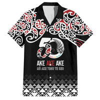 Kia Kaha Te Reo Maori Family Matching Long Sleeve Bodycon Dress and Hawaiian Shirt 50 Years Mo Ake Tonu Te Reo LT7 Dad's Shirt - Short Sleeve Black - Polynesian Pride