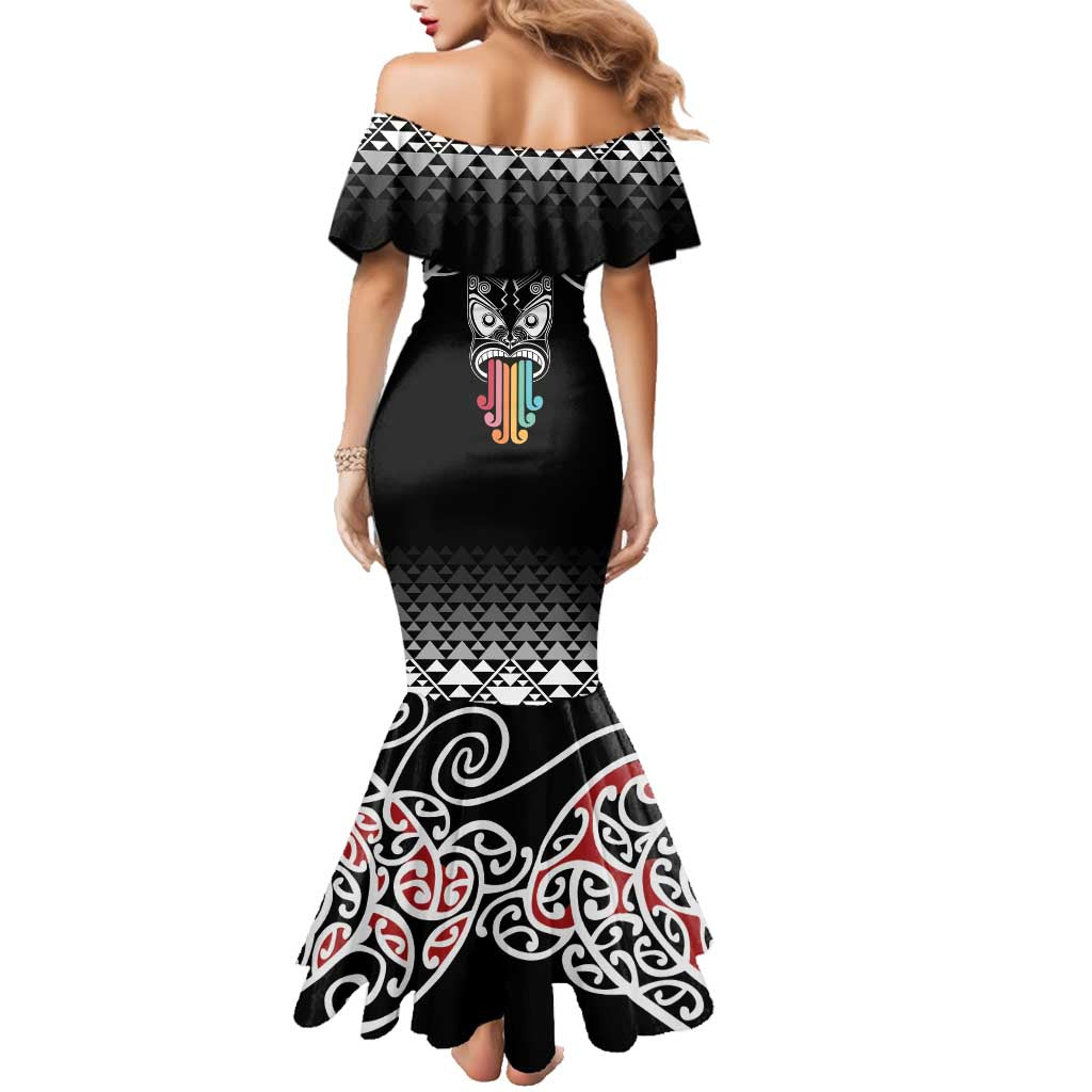 Kia Kaha Te Reo Maori Family Matching Mermaid Dress and Hawaiian Shirt 50 Years Mo Ake Tonu Te Reo LT7 - Polynesian Pride