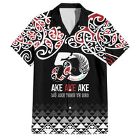 Kia Kaha Te Reo Maori Family Matching Off The Shoulder Long Sleeve Dress and Hawaiian Shirt 50 Years Mo Ake Tonu Te Reo LT7 Dad's Shirt - Short Sleeve Black - Polynesian Pride