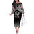 Kia Kaha Te Reo Maori Family Matching Off The Shoulder Long Sleeve Dress and Hawaiian Shirt 50 Years Mo Ake Tonu Te Reo - Polynesian Pride