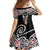 Kia Kaha Te Reo Maori Family Matching Off Shoulder Short Dress and Hawaiian Shirt 50 Years Mo Ake Tonu Te Reo - Polynesian Pride