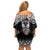 Kia Kaha Te Reo Maori Family Matching Off Shoulder Short Dress and Hawaiian Shirt 50 Years Mo Ake Tonu Te Reo - Polynesian Pride