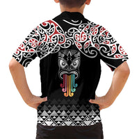 Kia Kaha Te Reo Maori Family Matching Summer Maxi Dress and Hawaiian Shirt 50 Years Mo Ake Tonu Te Reo LT7 - Polynesian Pride