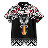 Kia Kaha Te Reo Maori Family Matching Summer Maxi Dress and Hawaiian Shirt 50 Years Mo Ake Tonu Te Reo LT7 - Polynesian Pride