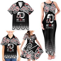 Kia Kaha Te Reo Maori Family Matching Tank Maxi Dress and Hawaiian Shirt 50 Years Mo Ake Tonu Te Reo LT7 - Polynesian Pride