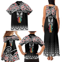 Kia Kaha Te Reo Maori Family Matching Tank Maxi Dress and Hawaiian Shirt 50 Years Mo Ake Tonu Te Reo LT7 - Polynesian Pride