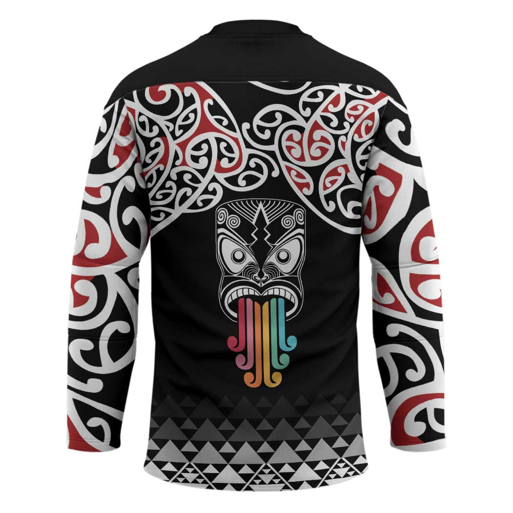Kia Kaha Te Reo Maori Hockey Jersey 50 Years Mo Ake Tonu Te Reo - Polynesian Pride