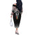 Kia Kaha Te Reo Maori Off The Shoulder Long Sleeve Dress 50 Years Mo Ake Tonu Te Reo - Polynesian Pride