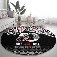Kia Kaha Te Reo Maori Round Carpet 50 Years Mo Ake Tonu Te Reo LT7 - Polynesian Pride