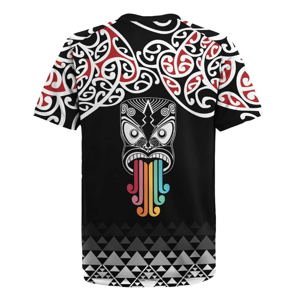 Kia Kaha Te Reo Maori Rugby Jersey 50 Years Mo Ake Tonu Te Reo LT7 - Polynesian Pride