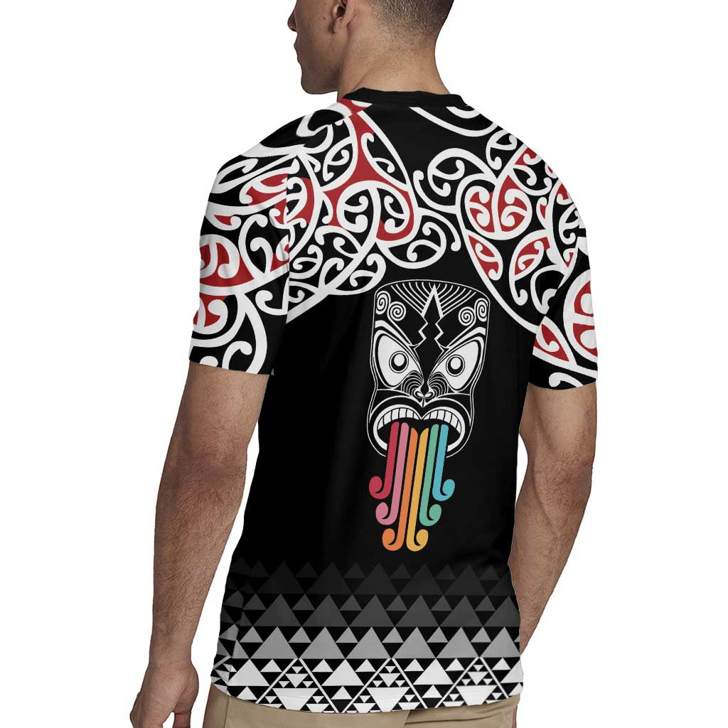 Kia Kaha Te Reo Maori Rugby Jersey 50 Years Mo Ake Tonu Te Reo LT7 - Polynesian Pride
