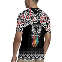 Kia Kaha Te Reo Maori Rugby Jersey 50 Years Mo Ake Tonu Te Reo LT7 - Polynesian Pride