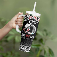 Kia Kaha Te Reo Maori Tumbler With Handle 50 Years Mo Ake Tonu Te Reo - Polynesian Pride