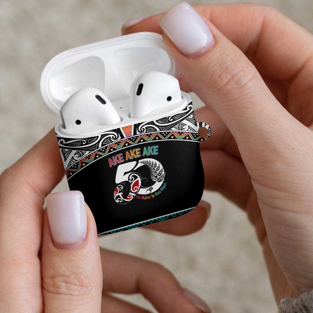 50 Years Kia Kaha Te Reo Maori AirPods Case Ake Ake Ake! - Polynesian Pride