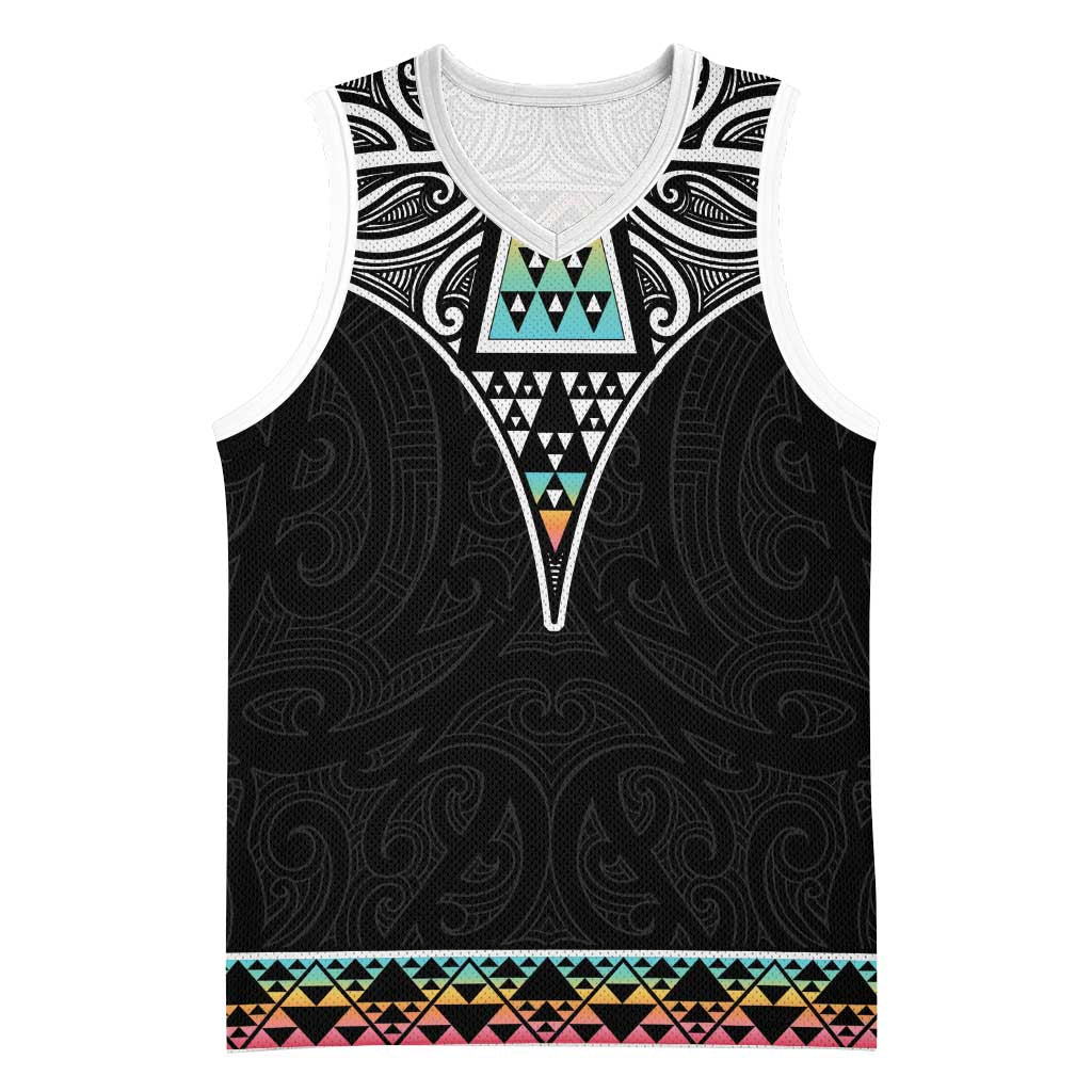 50 Years Kia Kaha Te Reo Maori Basketball Jersey Ake Ake Ake! - Polynesian Pride