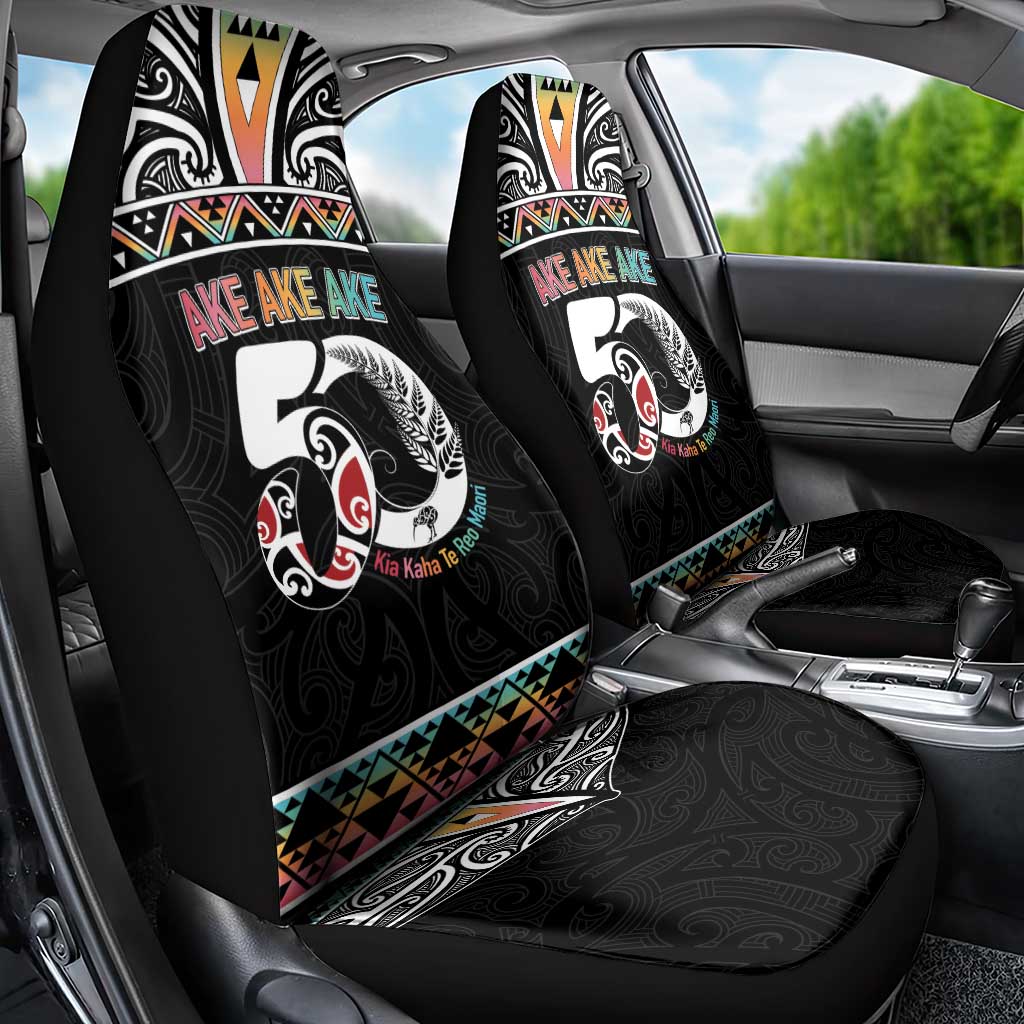 50 Years Kia Kaha Te Reo Maori Car Seat Cover Ake Ake Ake! LT7 - Polynesian Pride