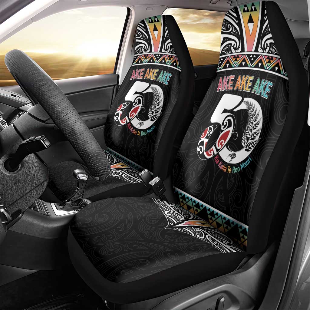 50 Years Kia Kaha Te Reo Maori Car Seat Cover Ake Ake Ake! LT7 - Polynesian Pride