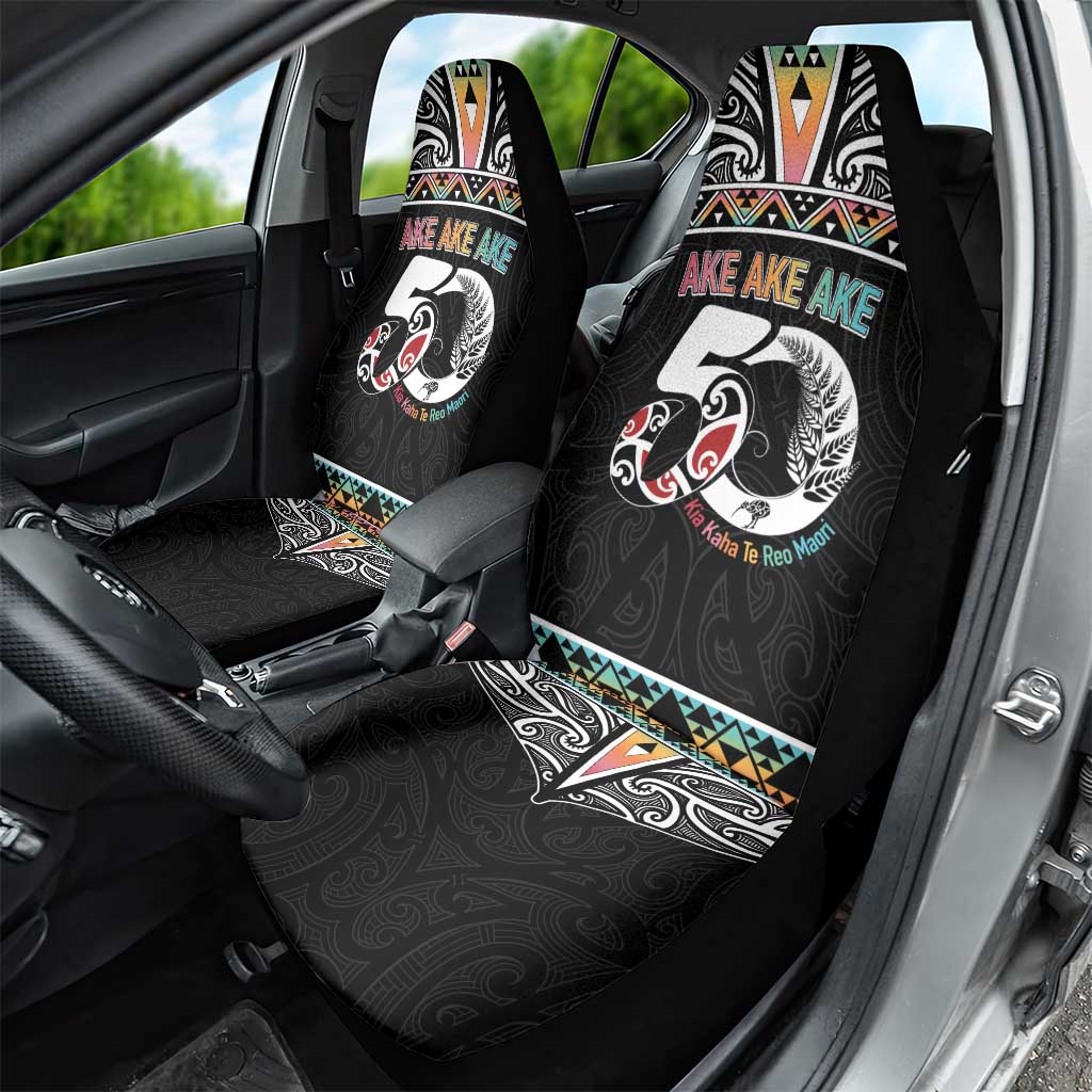 50 Years Kia Kaha Te Reo Maori Car Seat Cover Ake Ake Ake! LT7 - Polynesian Pride