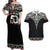 50 Years Kia Kaha Te Reo Maori Couples Matching Off Shoulder Maxi Dress and Hawaiian Shirt Ake Ake Ake! - Polynesian Pride