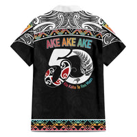 50 Years Kia Kaha Te Reo Maori Family Matching Off The Shoulder Long Sleeve Dress and Hawaiian Shirt Ake Ake Ake! LT7 - Polynesian Pride